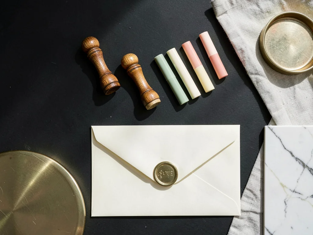 Three Wax Stamps and Sealing Wax Collection
