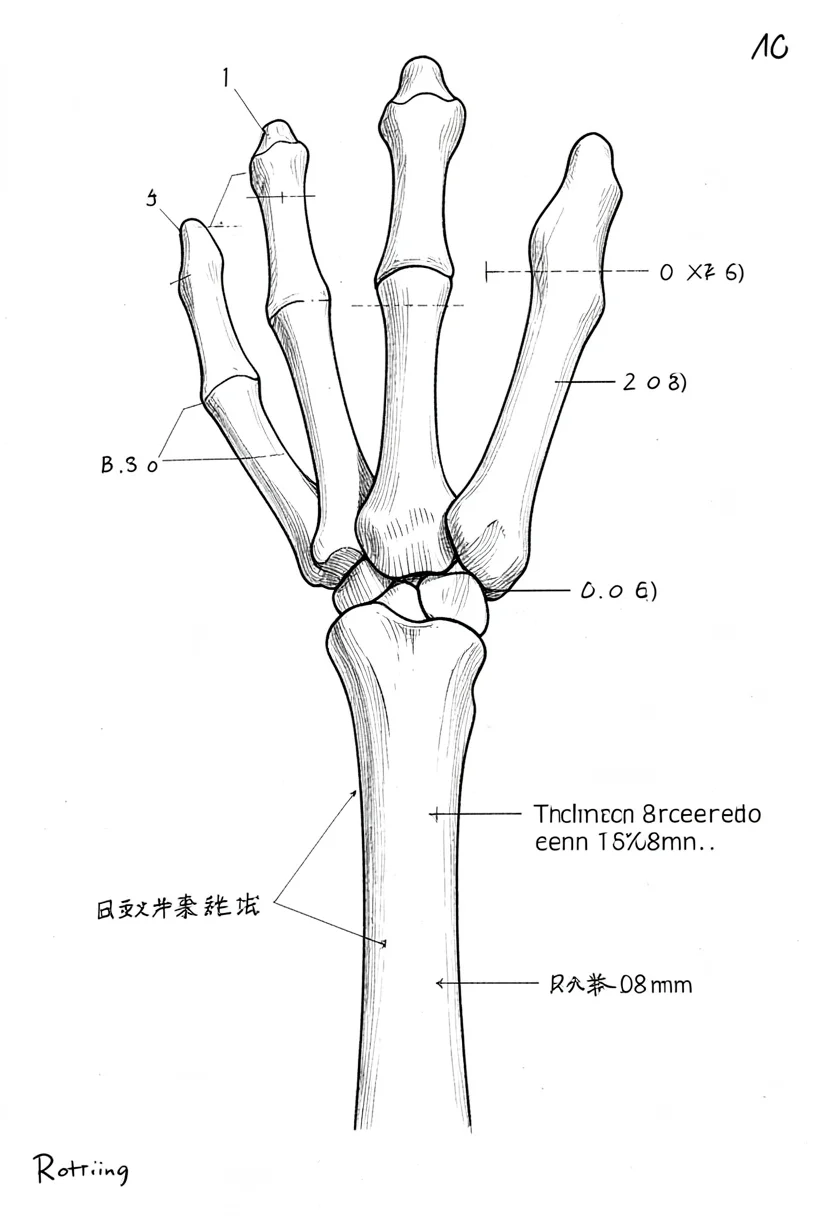 Hand anatomy technical