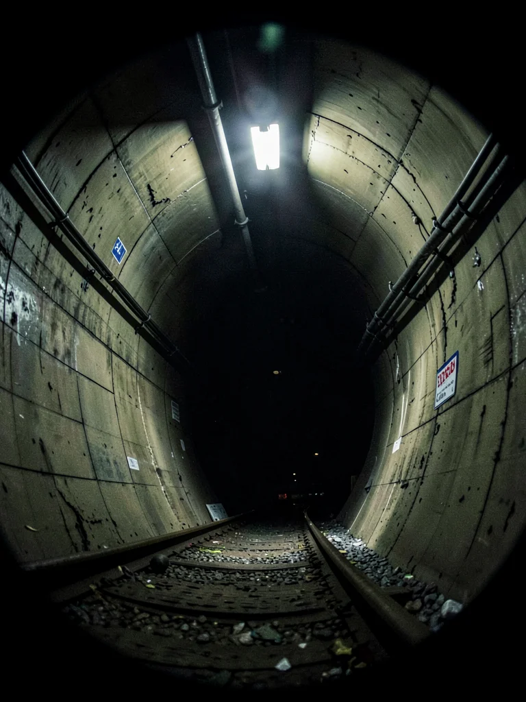 Subway tunnel entrance