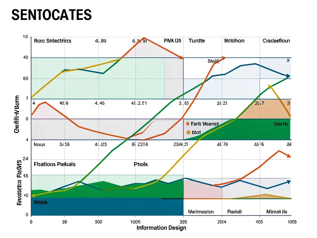 Metrics sparklines grid infographic