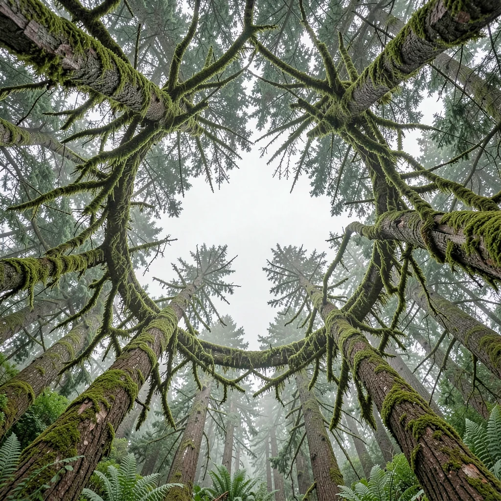 Looking Up Through Canopy Circle