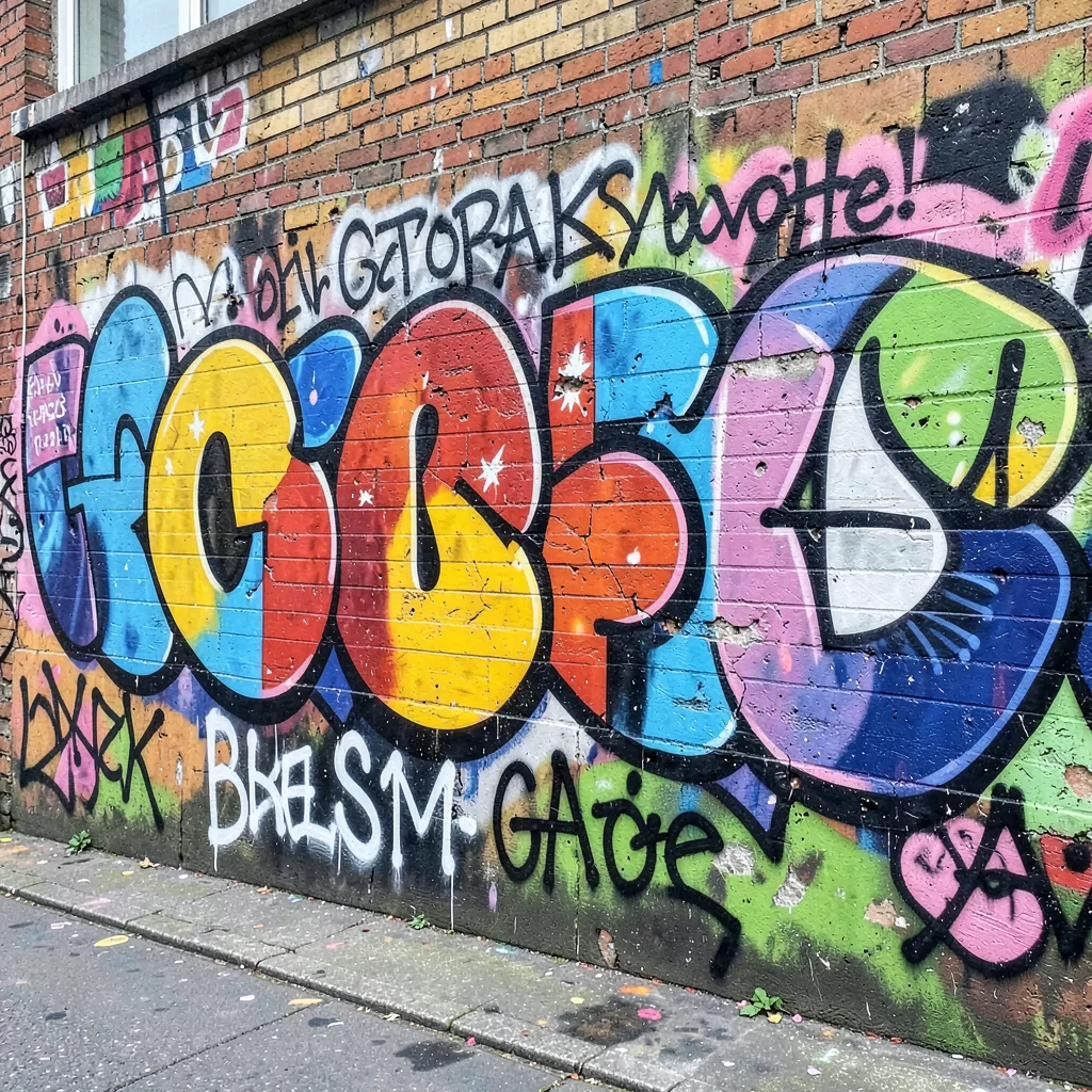Graffiti wall