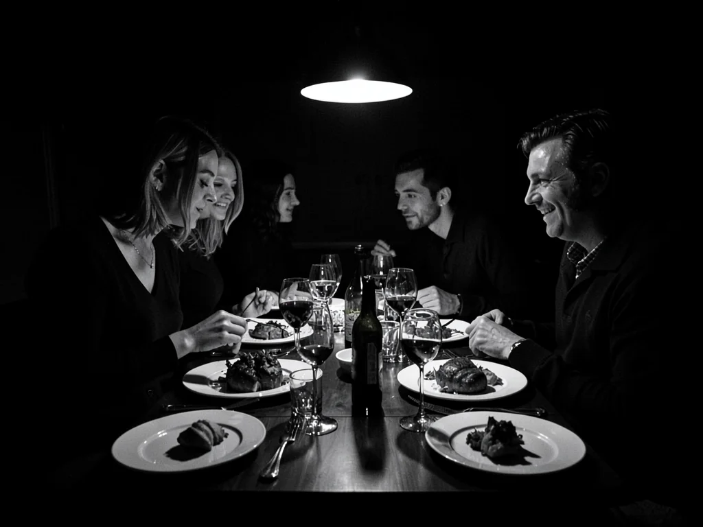 Blackout dinner experience