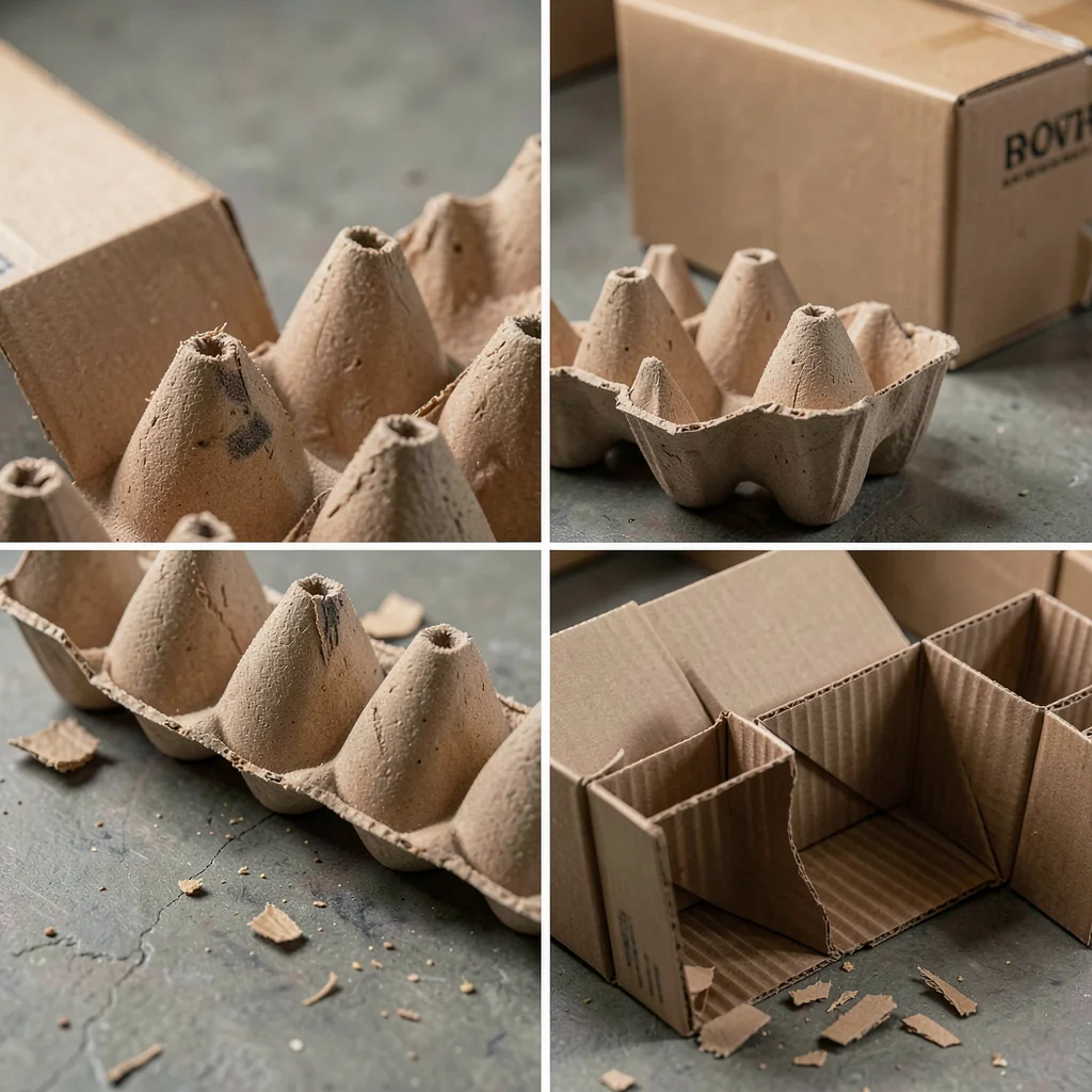 Egg carton texture study, protective geometry, humble engineering