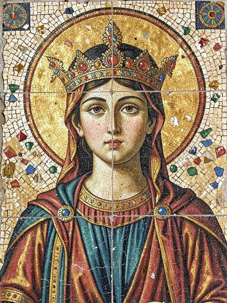 Byzantine empress mosaic