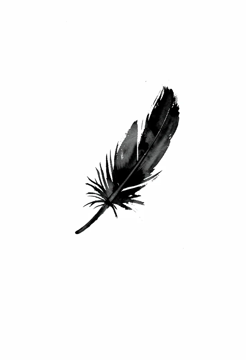 Falling feather single stroke