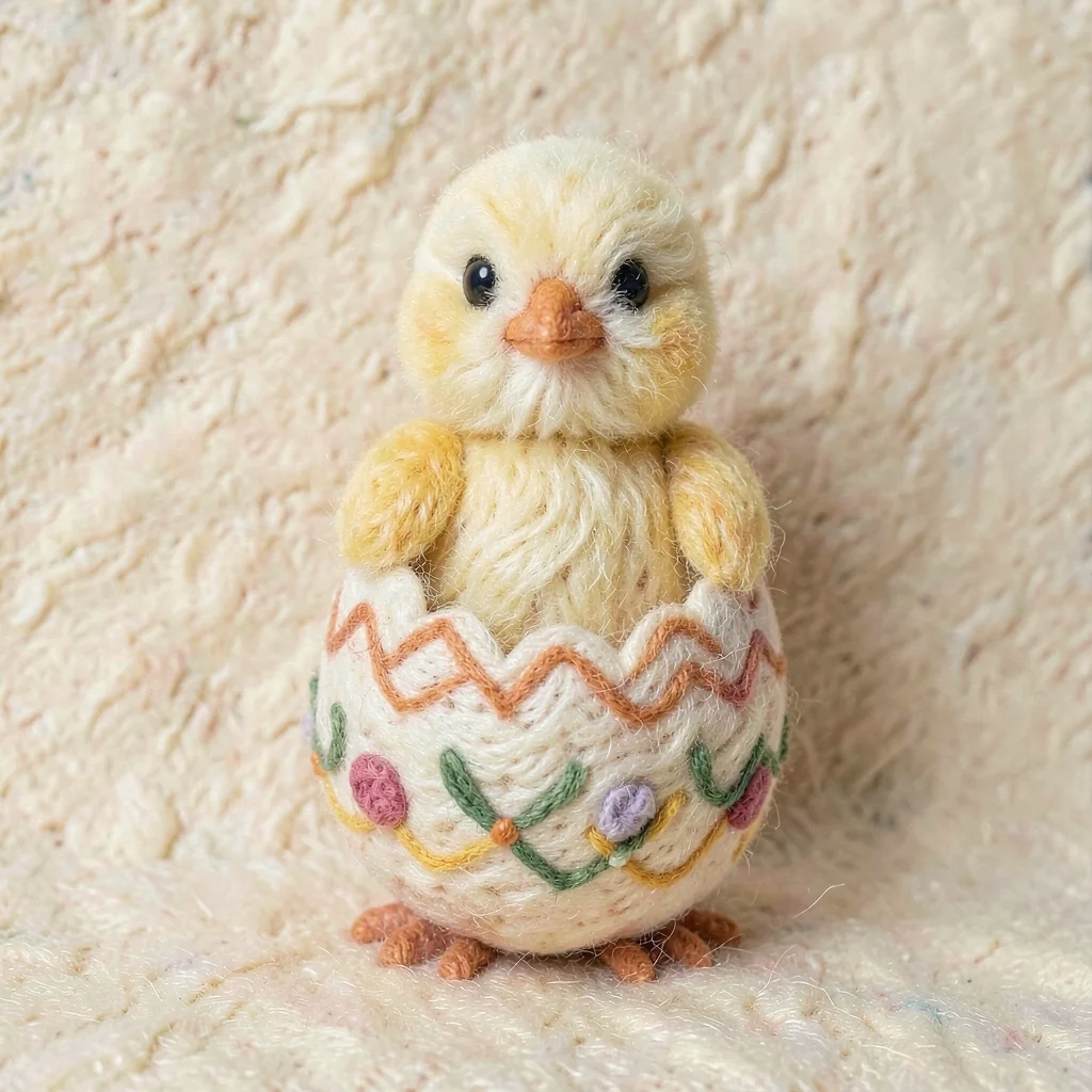 Chick hatching from egg