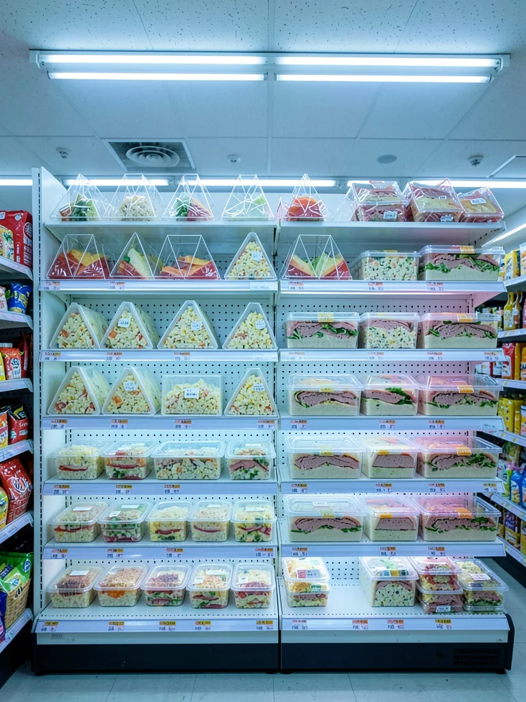 Sandwich Shelf Geometric Clear Packaging