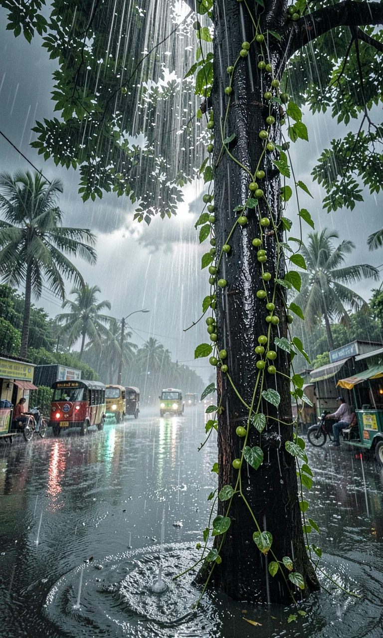 Pepper Vines in Storm