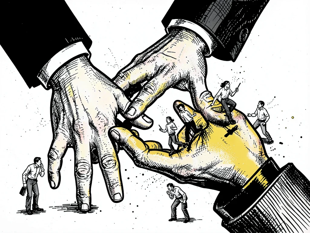 Corporate power giant hands