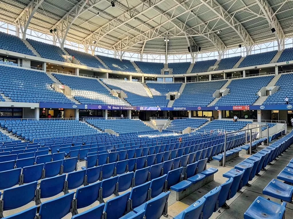 Stadium seats empty pattern