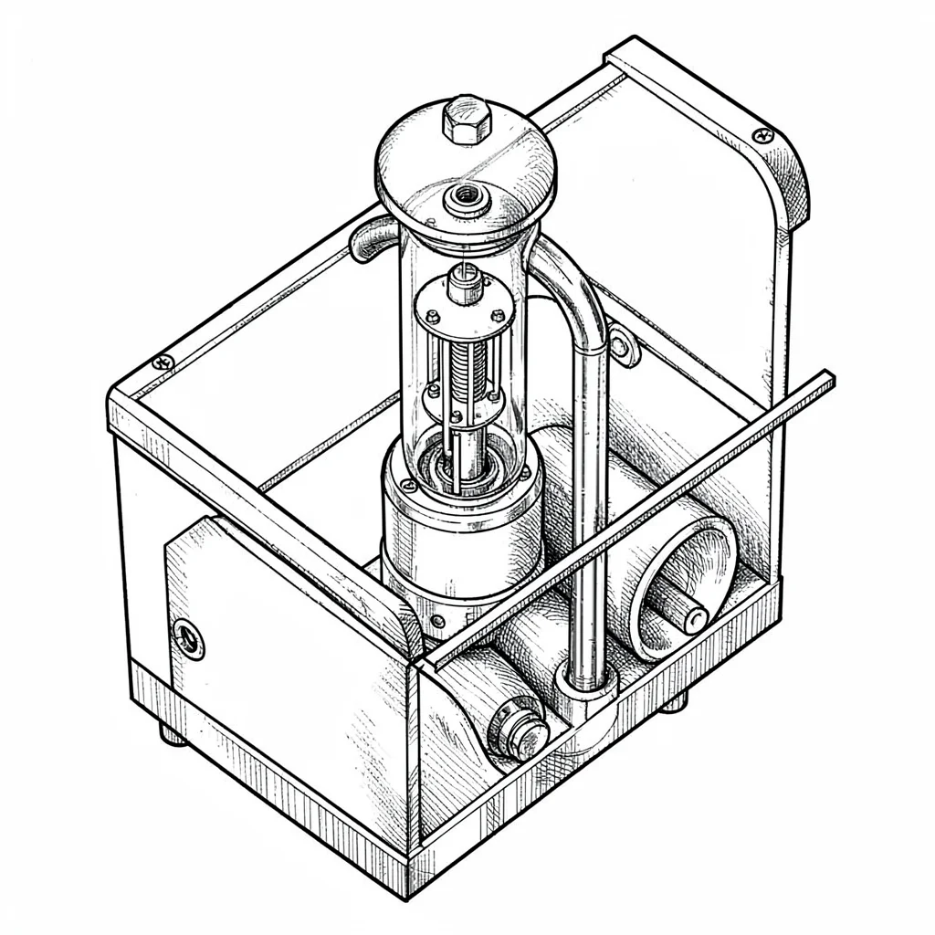 Cutaway illustration of a tube microphone revealing valve, transformer, capsule,