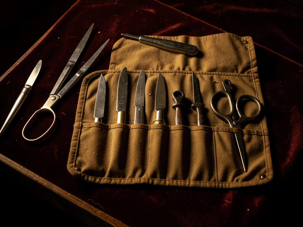 Instrument Roll — Unrolled Pouch Bird-Eye View