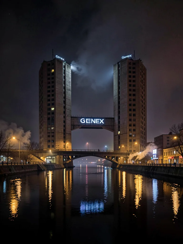 Genex Tower at night
