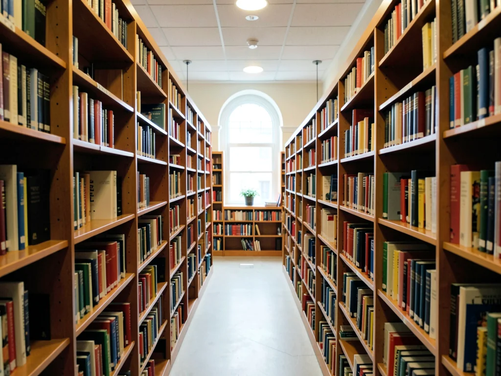 Library stacks perspective