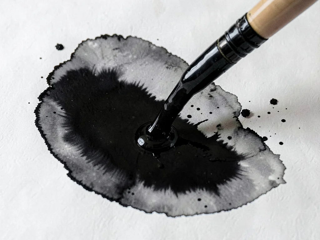 Surface ink meeting injected depth ink