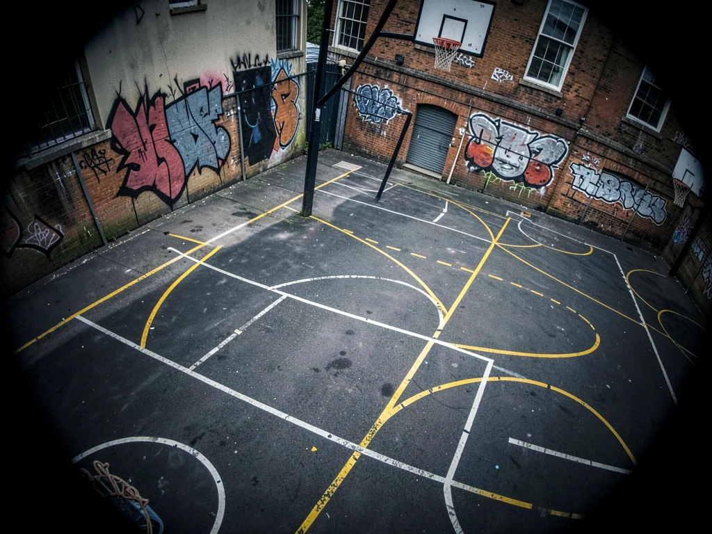 Urban basketball court