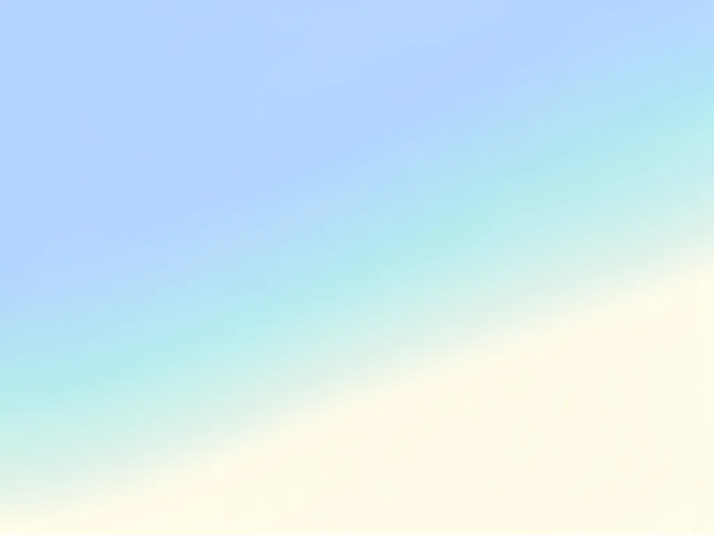 A calm gradient from powder blue through seafoam to warm white, the colors drift