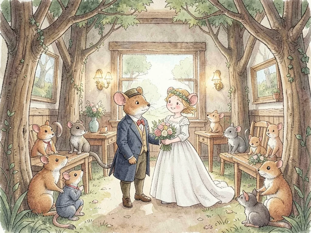 Mouse woodland wedding