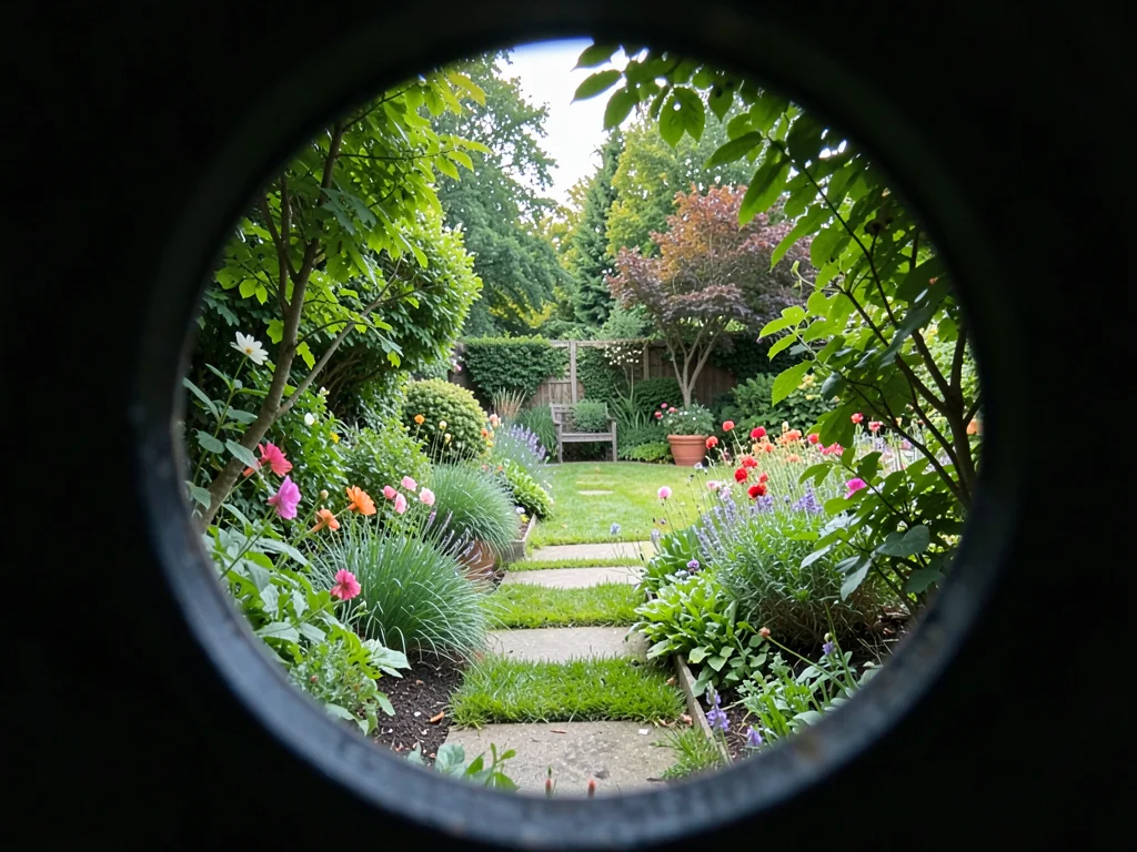 Garden pinhole view