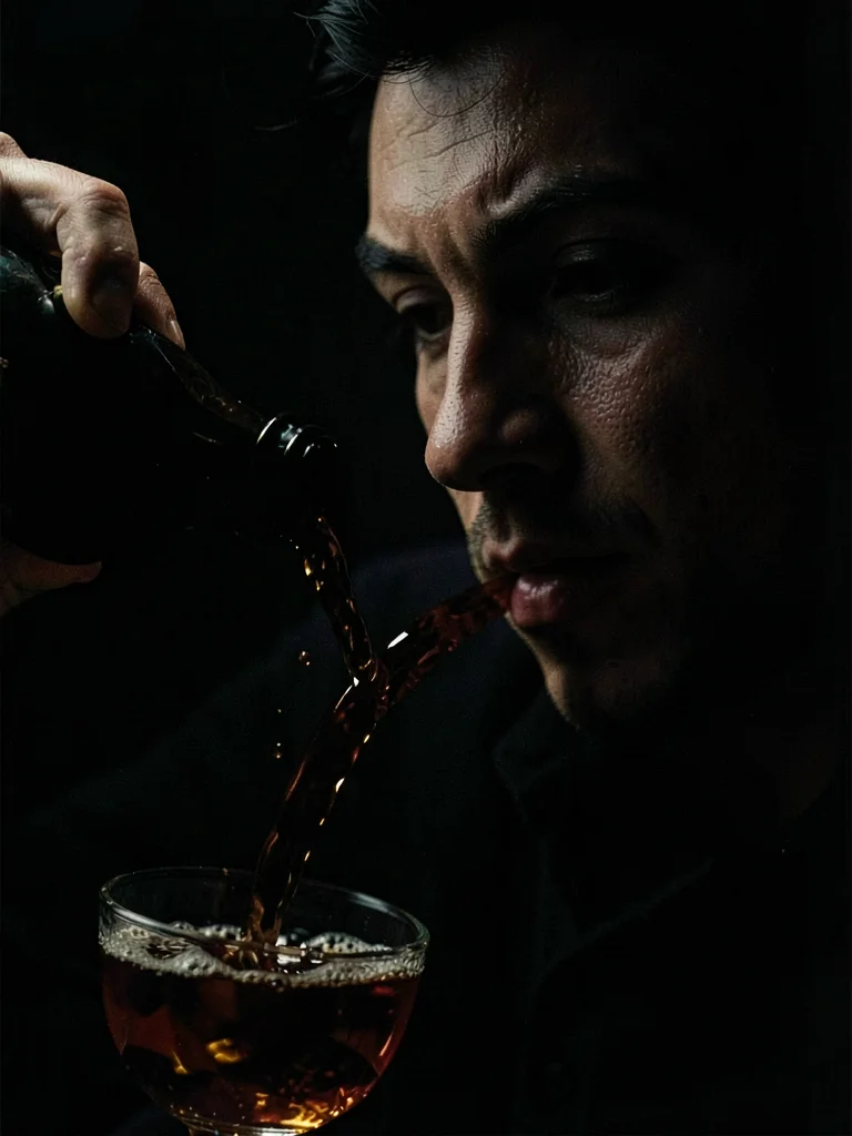 Whiskey being poured