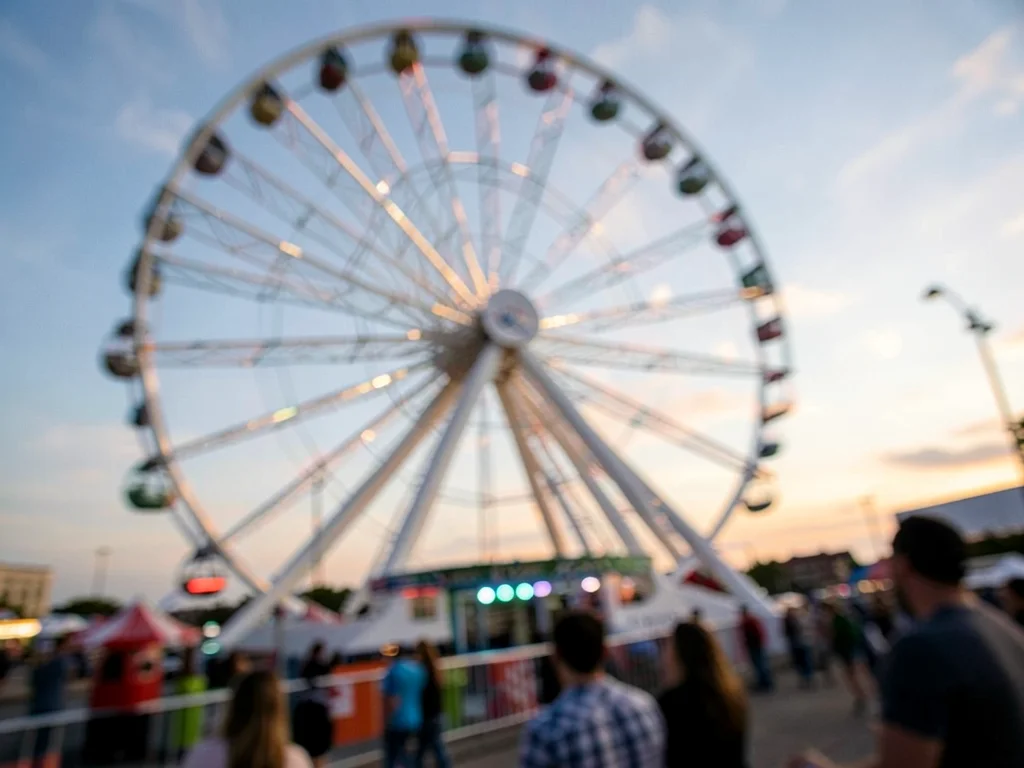 Ferris wheel blur