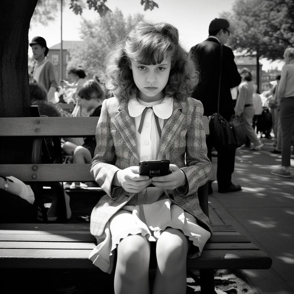 Street photo in the style of Vivian Maier At an age-o