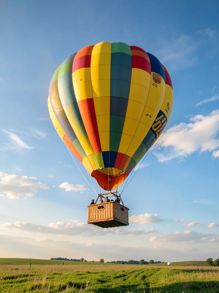 Hot air balloon in sky