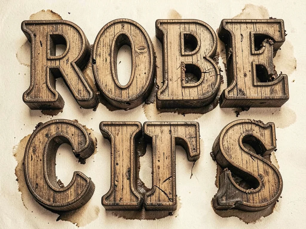 Circus poster wood type