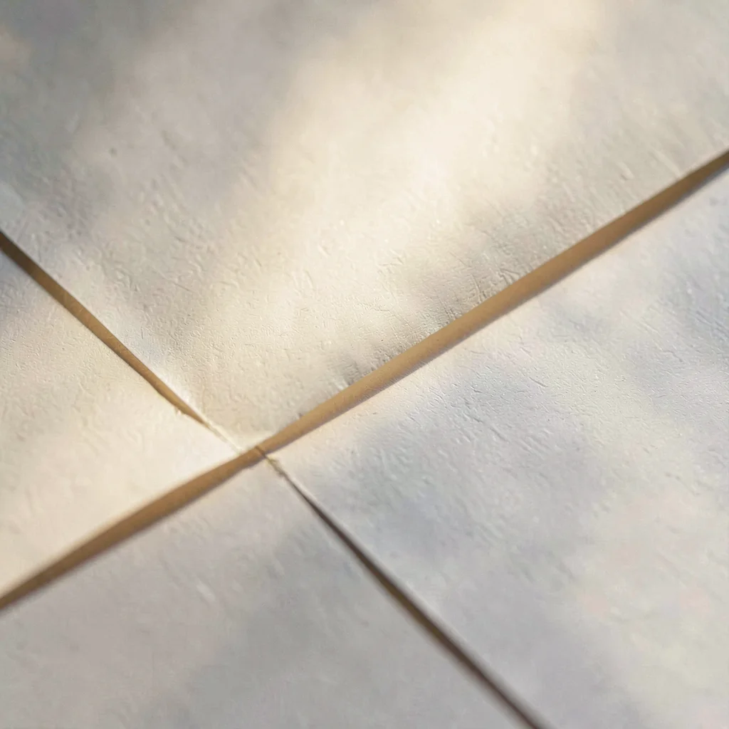 Paper-metaphor illustration of a paper crease scoring diagonally across a paper 