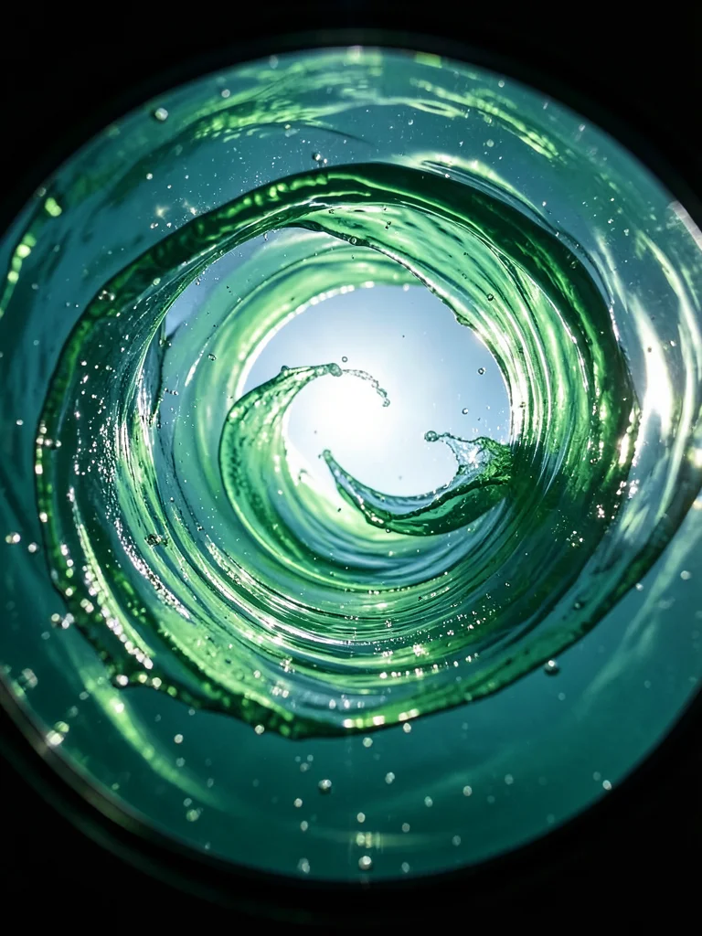 Wave cross-section at the point of breaking — the curl of the lip and the trappe