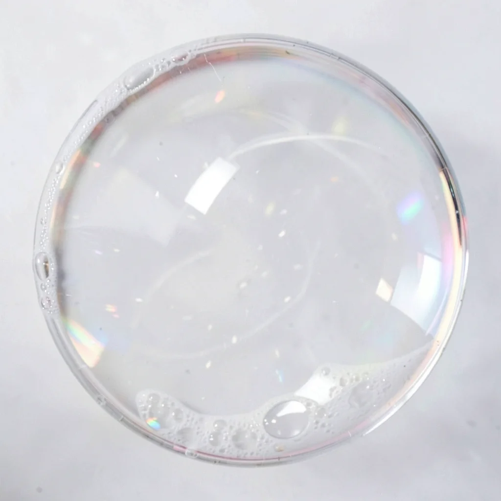 Soap bubble surface