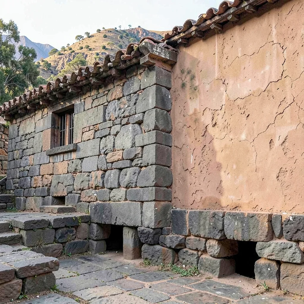 Cusco Inca-colonial interface, stone empire dialogue, Precisely fitted Inca ston